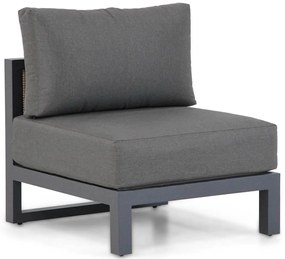 Hoek loungeset  Aluminium/wicker Grijs 6 personen Santika Furniture Santika