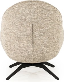 Draaibare Fauteuil Met Voetenbank Taupe