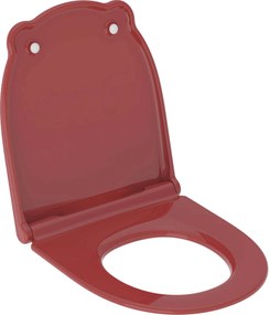 Geberit Bambini Closetzitting top-fix 34x40x5,5 cm Karmijnrood