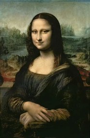 Leonardo da Vinci - Kunstdruk Mona Lisa, (26.7 x 40 cm)