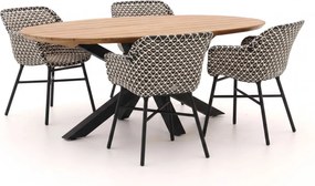 Diningset Hartman | 4 personen | Tuinset teakhout | 5-delig | Kees Smit Tuinmeubelen