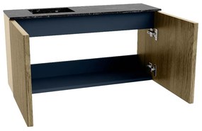 Mondiaz Joya DLux 80cm toiletmeubel dusk met wastafel faye links 1 kraangat lava
