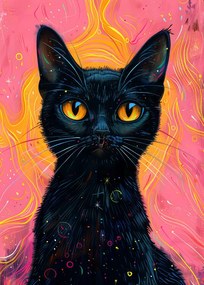 Ilustratie Candy Cat the Star IV, Justyna Jaszke