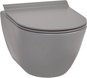 Ben Segno hangtoilet compact Xtra glaze+ Free flush beton grijs