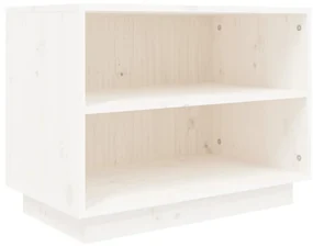 vidaXL Schoenenkast 60x34x45 cm massief grenenhout wit