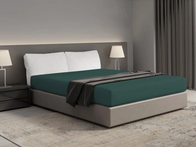Hoeslaken King – 100% katoensatijn – 180×200 – groen