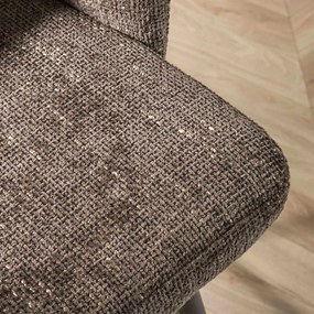 Bruine Eetkamerstoel Met Ronde Zitting