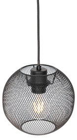 Industriële hanglamp zwart 3-lichts - Flor