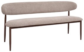 Eetkamerbank Walnoot Beige 160 Cm