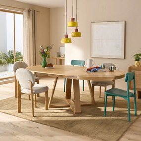 Ronde tafel, uitschuifbaar tot 10 personen Ulmu