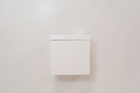 Sanigoods Minimo toiletmeubel 40cm mat wit met witte fontein zonder kraangat