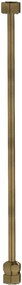 Plieger Roma aansluitstang 40cm messing geborsteld