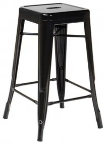 Stapelaar Hoge Kruk In Staal Lix Zwart & ↑65 Cm - Sklum