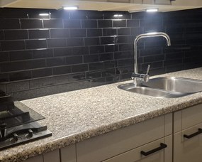 Tegelsticker Zwart Metro - 29.4 cm x 21.4 cm x 0.11 cm | 0 kg | Paneli zelfklevende steenstrips