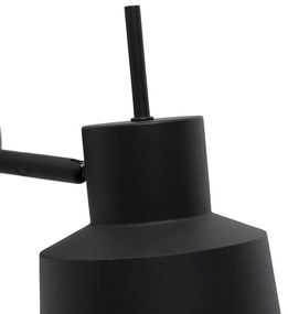 Retro wandlamp zwart draai- en kantelbaar - Chappie