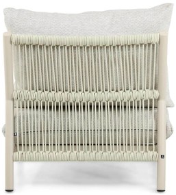 Hoek loungeset 6 personen Aluminium/rope Taupe  Coco Sevilla