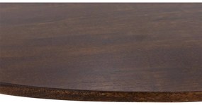 Goossens Salontafel Enzo ovaal, hout mango bruin, elegant chic, 70 x 35 x 50 cm