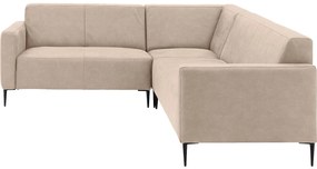 Goossens Key West beige, micro leer, 2-zits, modern design