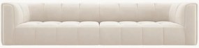 Modulaire bank Francesca (4-zits) in fluwelen look, B 286 cm