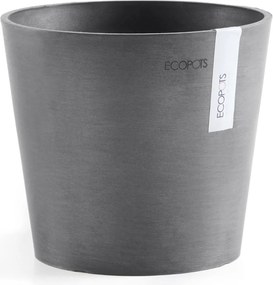 Ecopots Amsterdam 17 - Grey - Diameter 17 x H14,7 cm - Ronde grijze bloempot