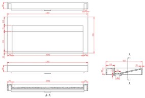 SSI Design Stretto Solid Surface Wastafel 120x45.5cm
