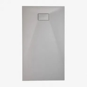 Rechthoekige Antislip En Extra Platte Smc-hars Douchebak Soho Grijs – Koel & 140 X 80 Cm - Sklum
