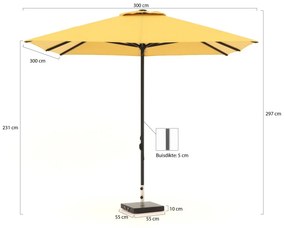 Shadowline Cuba parasol 300x300cm
