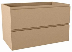 Mondiaz HAY wastafelonderkast - 80x45x50cm - 2 lades - uitsparing midden - softclose - Oro M45101Oro