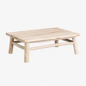 Rechthoekige Salontafel 120x80 Cm Van Teakhout Narel Houtbruin - Sklum