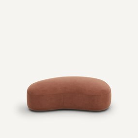 Fluwelen poef, ROSEBURY, ontwerp Emmanuel Gallina