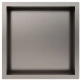 Fortifura Galeria Inbouwnis - 30x30x10cm - Geborsteld RVS PVD (RVS)