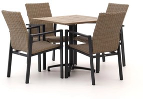 Manifesto Villongo/Canzo 80cm dining tuinset 5-delig stapelbaar inklapbaar