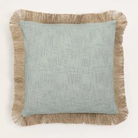 Vierkant Kussen 45x45 Cm In Katoen Paraiba Celadon - Beige – Linnen - Sklum