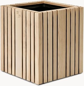 Zelfwatergevende plantenpot GrowBIG van essenhout