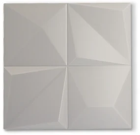 3D Wandtegel 30x30 Cm Emporia Mat Licht Grijs RBT109