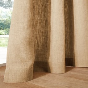 Gordijn in gewassen linnen met oogjes Onega