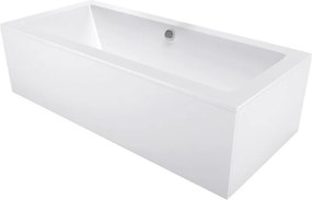 Mexen Cube rechthoekig bad 160 x 70 cm met ombouw, wit - 55051607000X