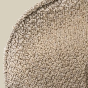 Eleonora Tess Boucle Eetkamerstoel Ronde Rug Zandkleur