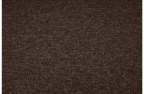 Goossens Bank Nora bruin, stof, 2,5-zits, stijlvol landelijk met ligelement rechts