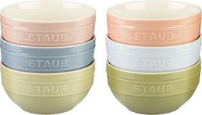 Staub Ceramique 14 cm / 6-delig, Kommenset macaron, Gemengde kleuren - Ceramique - Staub