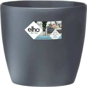 elho Brussels Rond Wielen 47 - Antraciet (Zwart) - Diameter 47 x H 44 cm - Ideaal voor binnen - 100% gerecycled