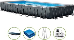 Intex Ultra XTR Frame Set opbouwzwembad - rechthoekig - L975 x B488 x H132 cm