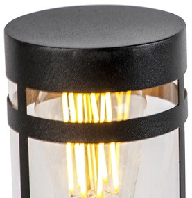 Buitenlamp zwart met grondpin en kabelmof 80cm IP44 - Gleam