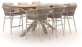 Diningset Bellagio | 6 personen | Tuinset aluminium | 7-delig | Kees Smit Tuinmeubelen