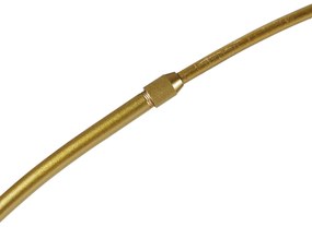 Smart booglamp messing met witte kap incl. Wifi A60 - Arc Basic