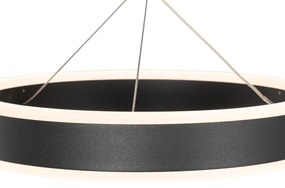 Hanglamp zwart rond incl. LED 3-staps dimbaar 3-lichts - Lyani Design Binnenverlichting Lamp