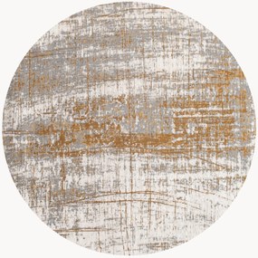 Wasbaar rond jacquard in- & outdoor vloerkleed Griff