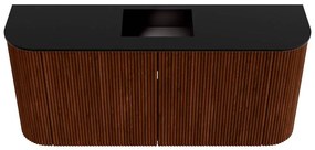 Mondiaz Joya 95cm toiletmeubel ronding links/rechts ruby met wastafel faye midden 1 kraangat urban