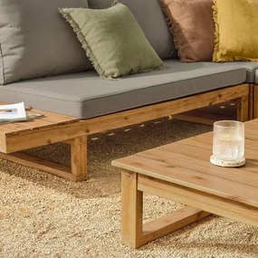 Kave Home Flaviina Loungeset Hoekbank Acaciahout