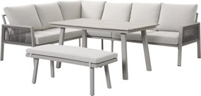 Novi Teun lounge dining set 4-delig - zand